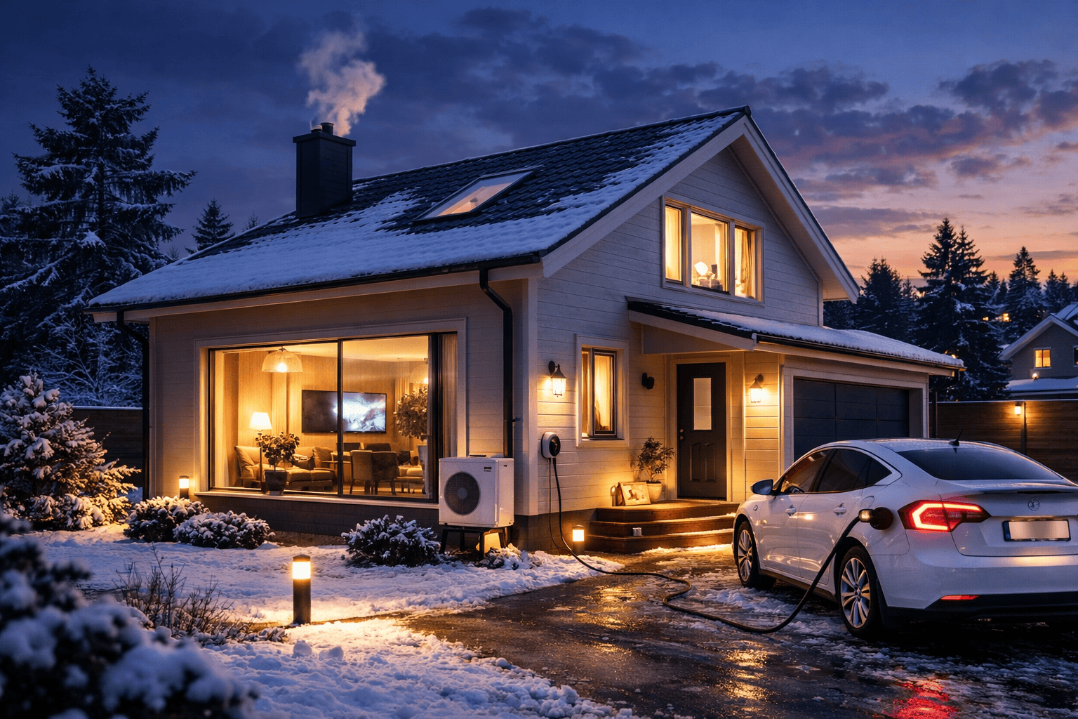 Et hus som bruker mye strøm